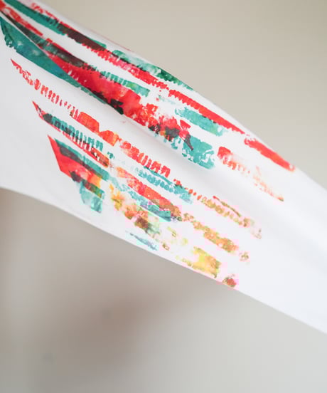 "色彩手刷りと刻まれた名のロンT 2024年版 第九色" T-shirt with hand-printed colors and engraved name