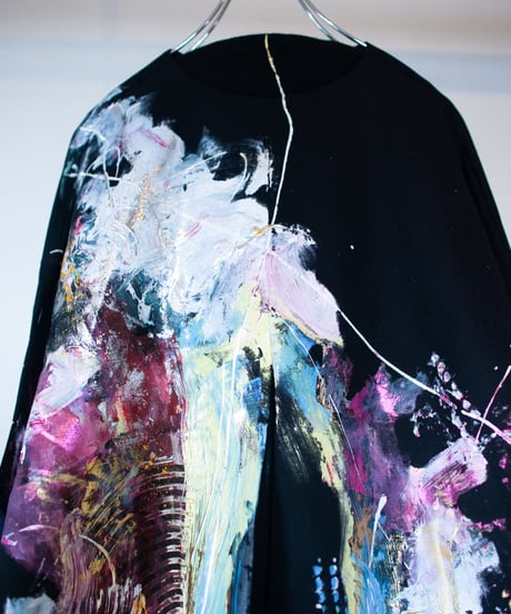 《0＜nisai+α≦Y》 riri zip painted coat / formed black