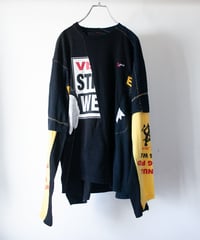 "私だけの向日葵" my own sunflower long-sleeved T-shirt, Rebuild by vintages
