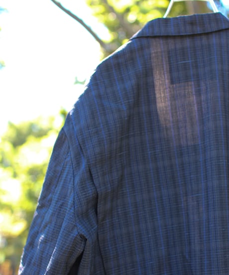 "海岸線" A long jacket with curved lines inspired by the coastline, Rebuild by vintages