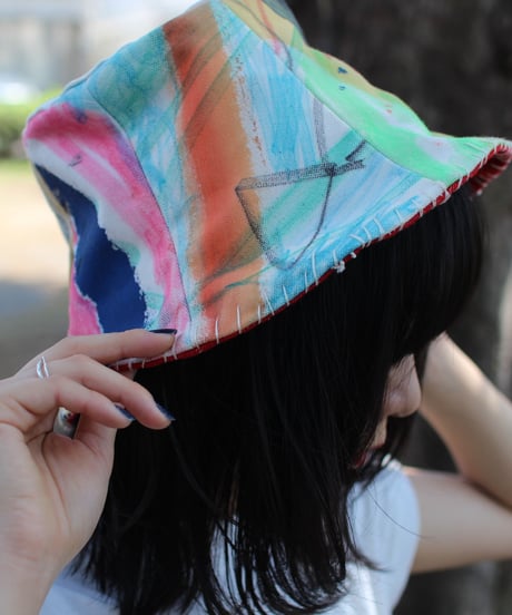 【nisai × daisuke kondo】”遊びと色の果て” After Painting Play Hat / 006