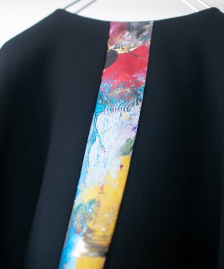 《0＜nisai+α≦Y》 riri zip painted jacket / formal black