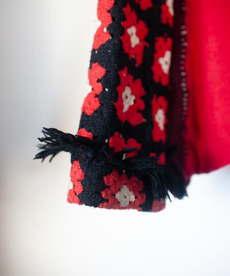 "花のカーディガン" Flowers cardigan, Rebuild by vintages