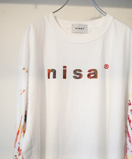 "色彩手刷りと刻まれた名のロンT 2024年版 第一色" T-shirt with hand-printed colors and engraved name