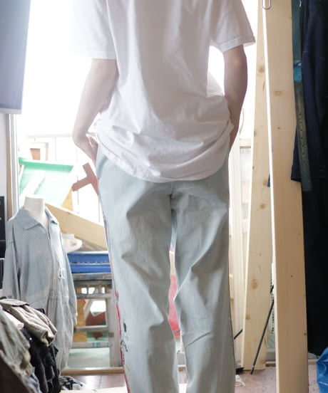 "ホワイト・ストライプス" The White Stripes painted pants, Based on Bleach vintage denim