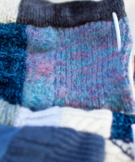 "つぎはぎのアームニット／レッグウォーマー 第四十色" Arm Knit/Leg Warmers, Rebuild by vintages