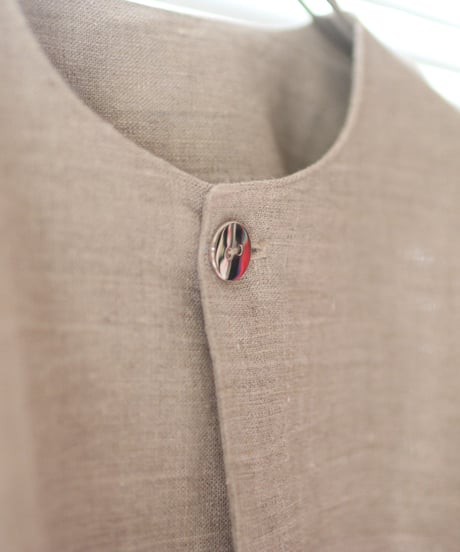 《0＜nisai+α≦Y》 three button shirt jacket / Russian linen