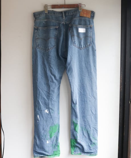 "黒風白雨" Storm painted denim, Based on Levis 505