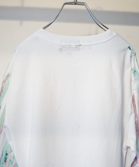 "色彩手刷りのロンT 2024年版 第三色" T-shirt with hand-printed colors