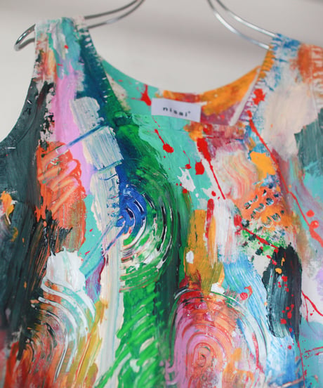 "色を再構築する" reconstruct the colors, Hand-painted based on French One-piece