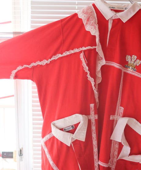 "三角関係のラガーガール・ワンピース" Love triangle lager girl dress, rebuild from vintages