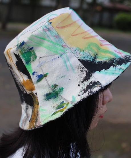 【nisai × daisuke kondo】”遊びと色の果て” After Painting Play Hat / 002