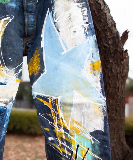 “二つの月” Two moons, a pale star, Based on Vintage Levi’s