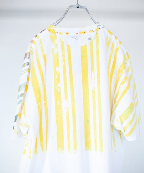"色彩に救われた命" A life saved by color, Hand-printed silk-screen T-shirt