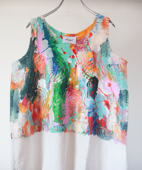 "色を再構築する" reconstruct the colors, Hand-painted based on French One-piece