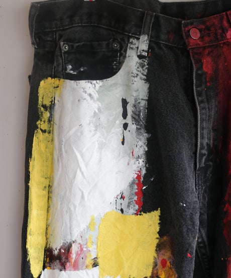 "暗闇の光" Light from Darkness denim, Based on Black Levis 505 denim