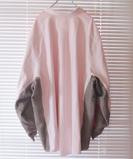 "桃色の両思い" pink color mutual affection pull-over, rebuild by vintages