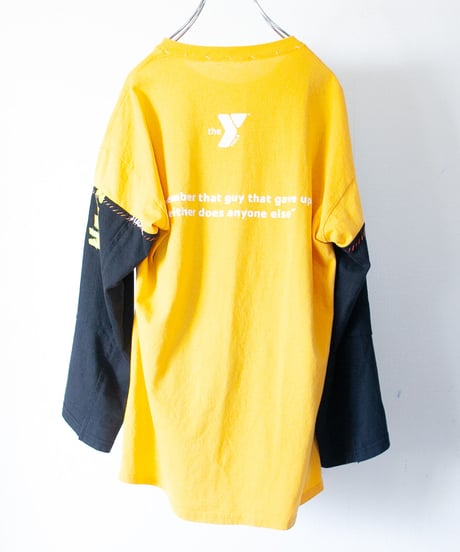 "風の日には飛ぼうとしてみる" from ELLEGARDEN long-sleeved T-shirt, Rebuild by vintages