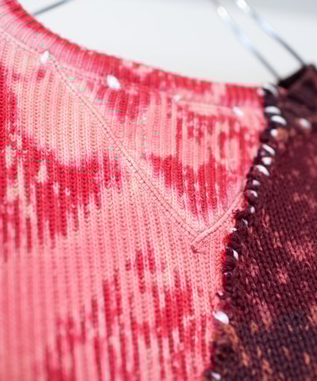 "落花" fallen flower knit, Rebuild by vintages