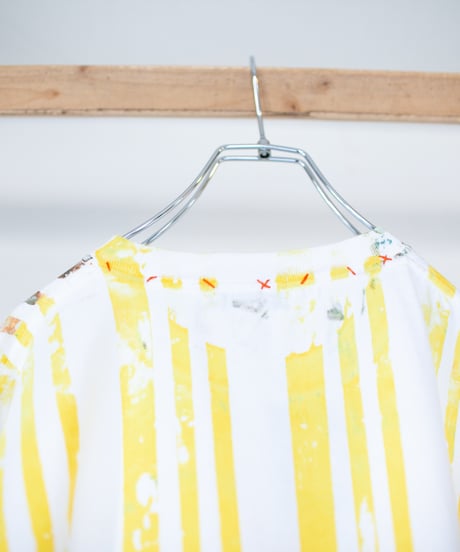 "色彩に救われた命" A life saved by color, Hand-printed silk-screen T-shirt