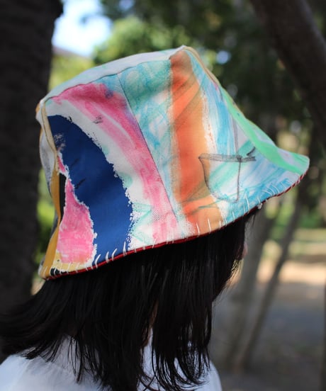 【nisai × daisuke kondo】”遊びと色の果て” After Painting Play Hat / 006