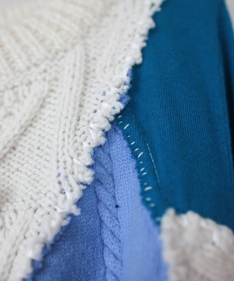 "光の愛" Love of light knit, Rebuild by vintages