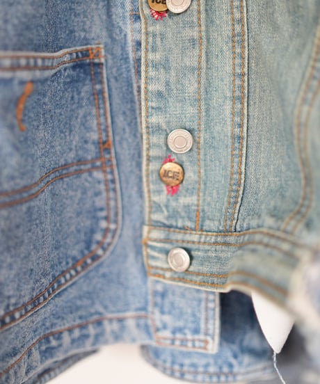 "あの日、青かっただけのデニムジャケット" Blue grunge jacket, Rebuild by vintages