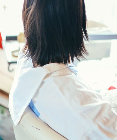 "夏、色隠し、セーラーワンピース" Summer love Sailor collar Dress, Rebuild by vintages