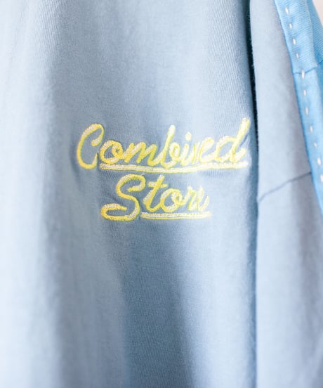 "うみべの花々" seaside flowers long-sleeved T-shirt, Rebuild by vintages