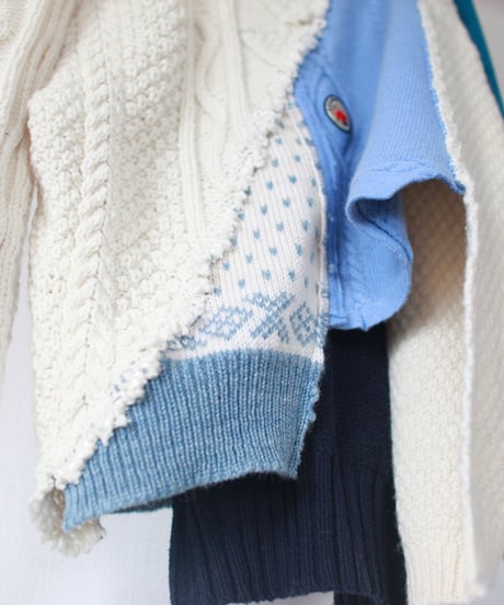"光の愛" Love of light knit, Rebuild by vintages
