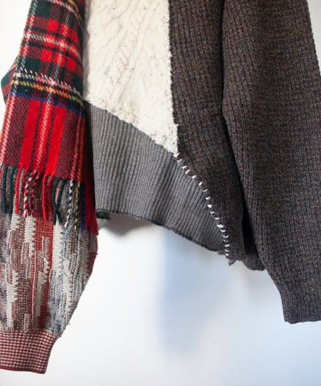 "彼と彼女" he and she knit, Rebuild by vintages