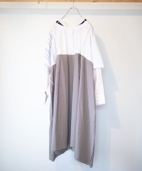 "雨が上がったら虹とお出かけしましょう" Let's go out when it rains Dress, rebuild by vintages