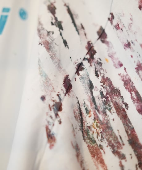 "色彩手刷りと刻まれた名のロンT 2024年版 第五色" T-shirt with hand-printed colors and engraved name