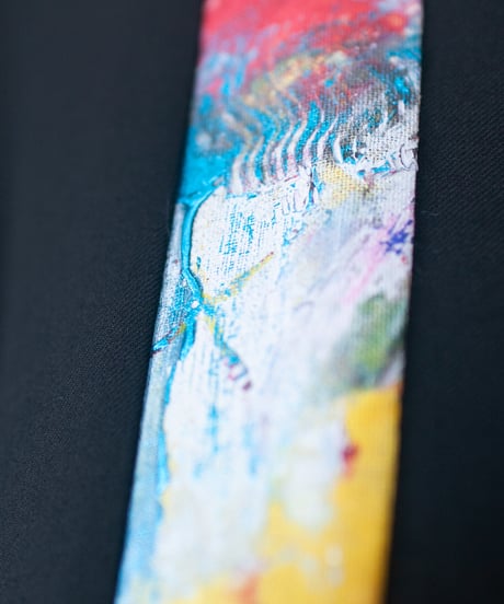 《0＜nisai+α≦Y》 riri zip painted jacket / formal black