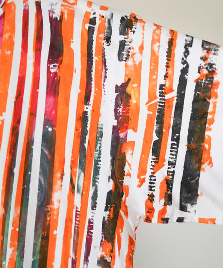 "色彩手刷りのTシャツ 2024年版 第四色" T-shirt with hand-printed colors