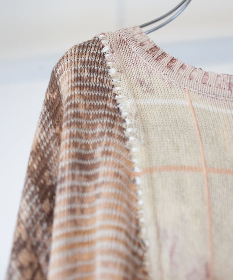 "水月鏡花" Flower knit that you can see but you can't get, Rebuild by vintages