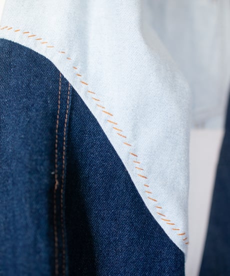 "航海" Voyager denim jacket, Rebuild by vintages