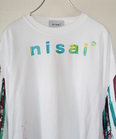 "色彩手刷りと刻まれた名のロンT 2024年版 第四色" T-shirt with hand-printed colors and engraved name
