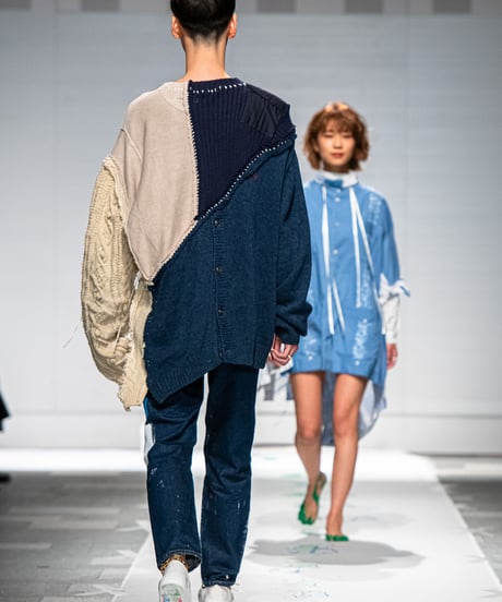 "ネオンと天泣" NEON and Sky tears denim, Based on vintage LEE denim