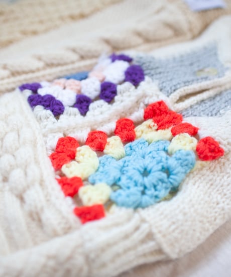 "つぎはぎのアームニット／レッグウォーマー 第五十二色" Arm Knit/Leg Warmers, Rebuild by vintages