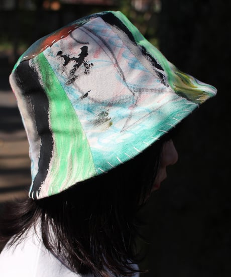 【nisai × daisuke kondo】”遊びと色の果て” After Painting Play Hat / 004