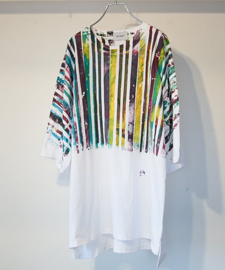 "色彩手刷りのTシャツ 2024年版 第八色" T-shirt with hand-printed colors