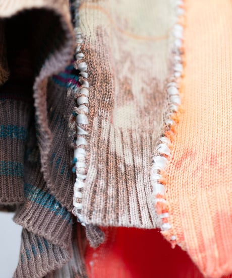"水月鏡花" Flower knit that you can see but you can't get, Rebuild by vintages