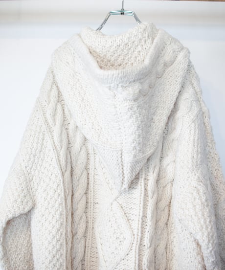 "鳩、会話中" patchwork pigeons(talking) knit, Rebuild by vintages