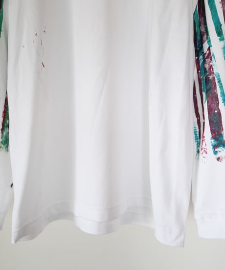 "色彩手刷りと刻まれた名のロンT 2024年版 第四色" T-shirt with hand-printed colors and engraved name