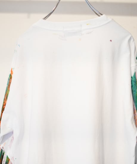 "色彩手刷りのロンT 2024年版 第一色" T-shirt with hand-printed colors
