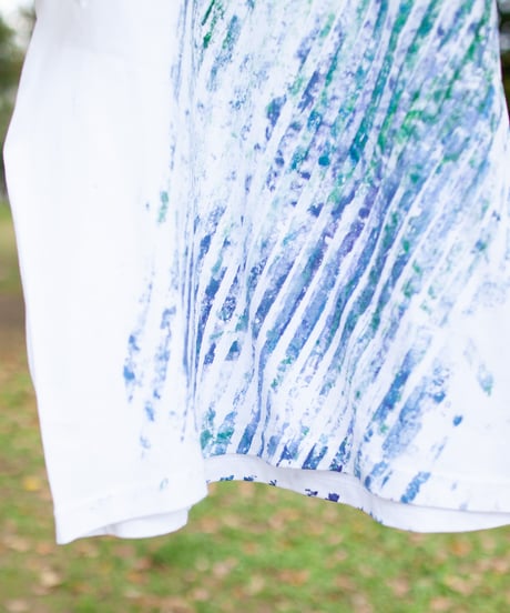 "青の色彩記録 第六色" Blue color record T-shirt
