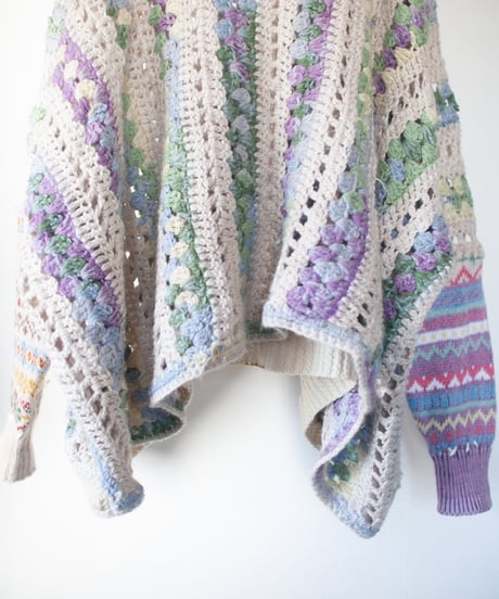 "紫陽花" hydrangea knit, Rebuild by vintages