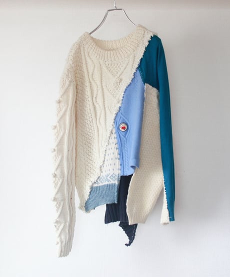 "光の愛" Love of light knit, Rebuild by vintages