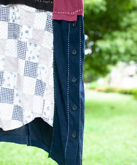 "花遊びのワンピース" flower play dress, rebuild by vintages